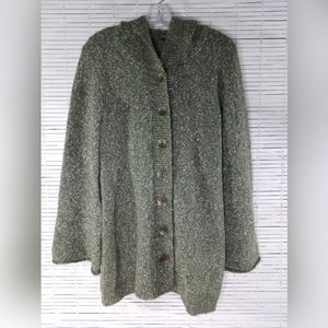 Prana Olive Green Sweater Hoodie Medium